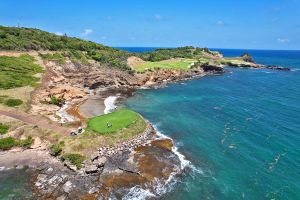 Cabot Saint Lucia (Point Hardy) 15th Tee Aerial